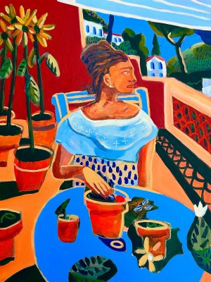 La femme aux tournesols